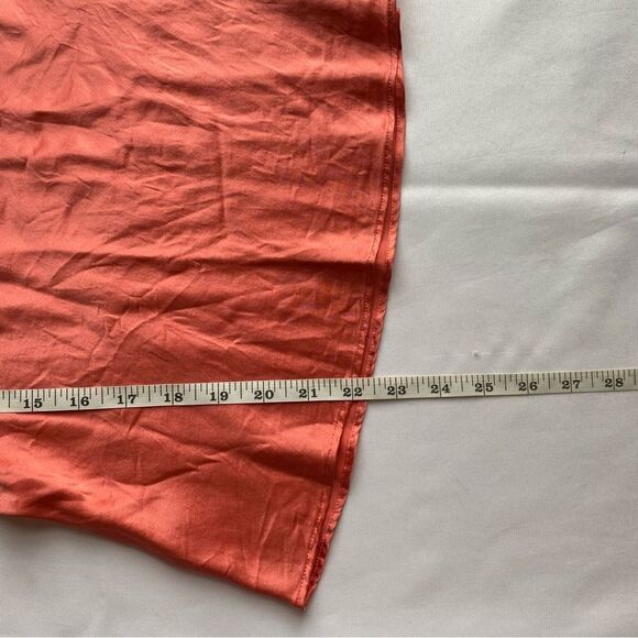 Y2K Banana Republic Coral Silk and Lace Fairycore Camisole Blouse Size 10 - Picture 13 of 13